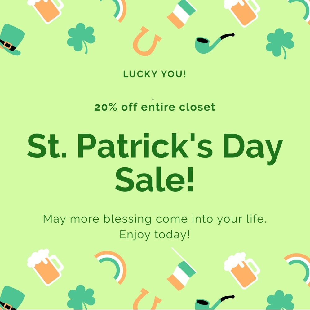 🍀 St. Patty’s Day 🍀20% Off EVERYTHING 🍀🌈🍀